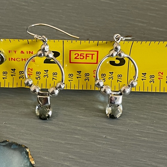 🌟 Blue Topaz Sterling Silver Earrings - Picture 6 of 8